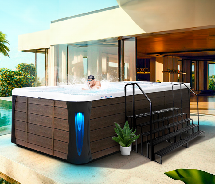 Calspas hot tub being used in a family setting - Union City